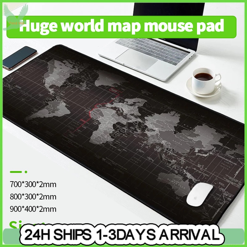 Mouse Pad Extended Mousepads World MAP Extended Gaming Mouse Pad Large ...