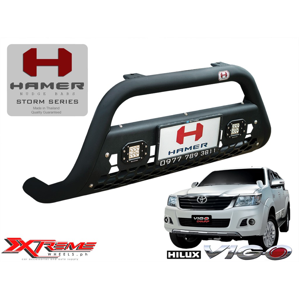 Toyota Hilux Vigo Fortuner 2005 2014 HAMER NUDGE BAR Bull Bar