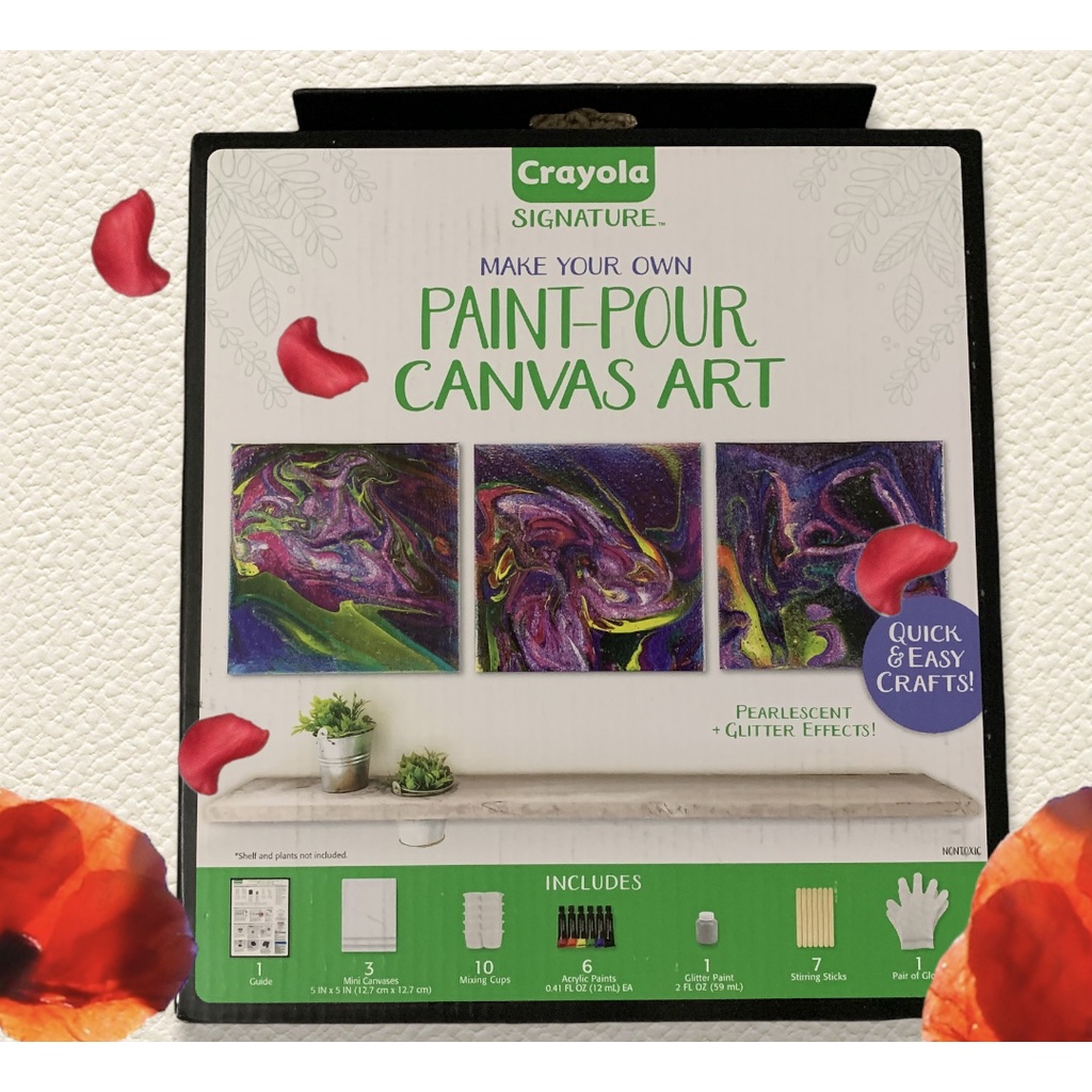 Crayola Signature PaintPour Canvas Art Kit Shopee Philippines