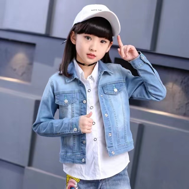 Denim jacket cheap for girls kids