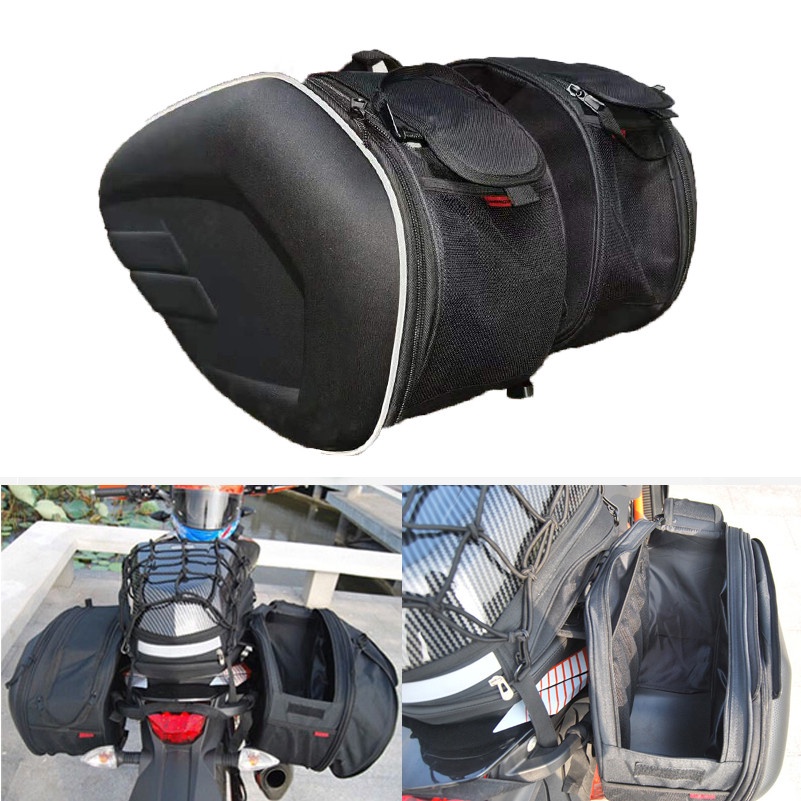 Motorcycle Oxford Saddle Bag Saddlebags for Sportster Moto Helmet