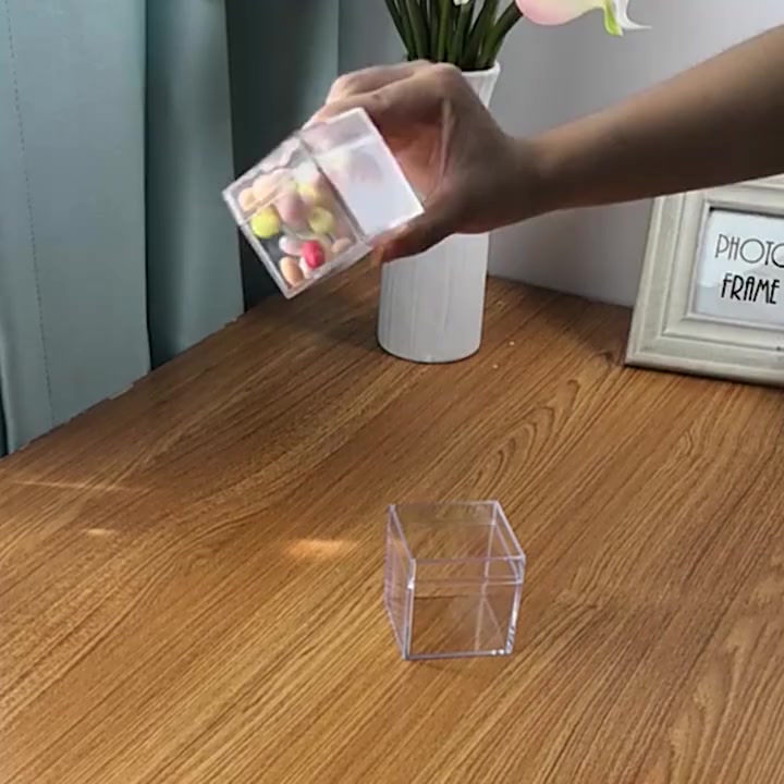 Square Transparent Square Transparent Storage Box Acrylic Plastic Box ...