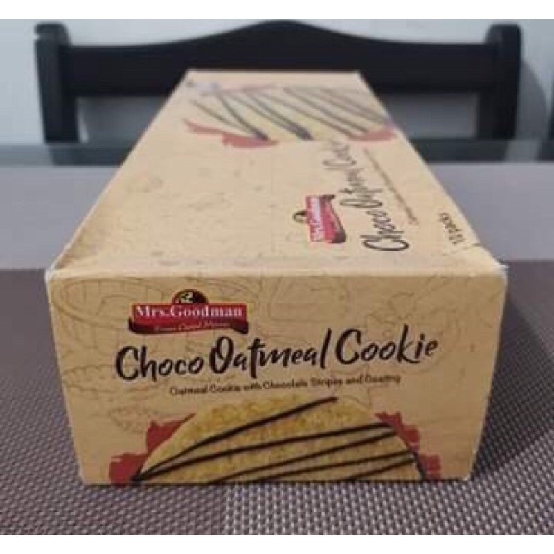 Mrs. Goodman Choco Oatmeal Cookies wafer biscuits Shopee Philippines