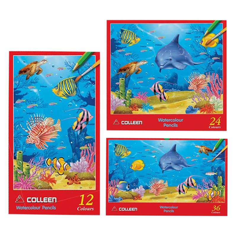 Colleen WaterSoluble Wood Color Pencil Chlorine Watercolor (Water