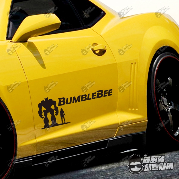 Bumblebee bumblebee transformers silhouette body stickers car