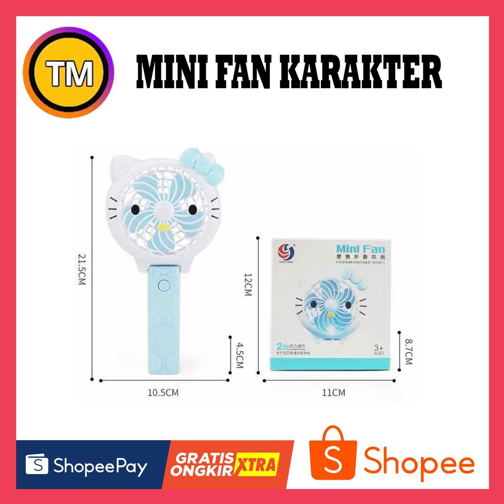 Mini Character Folding Cartoon Fan / Minifan / Latest Mini Fan Shopee
