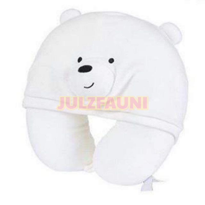 Miniso we bare bears neck pillow with hood best sale