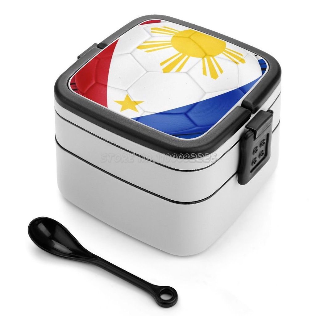 Philippine Football World Cup Flag Bento Box Leakproof Food Container