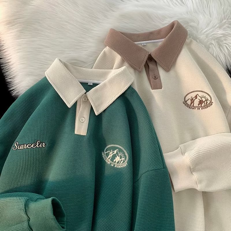 Vintage collared sweatshirt sales
