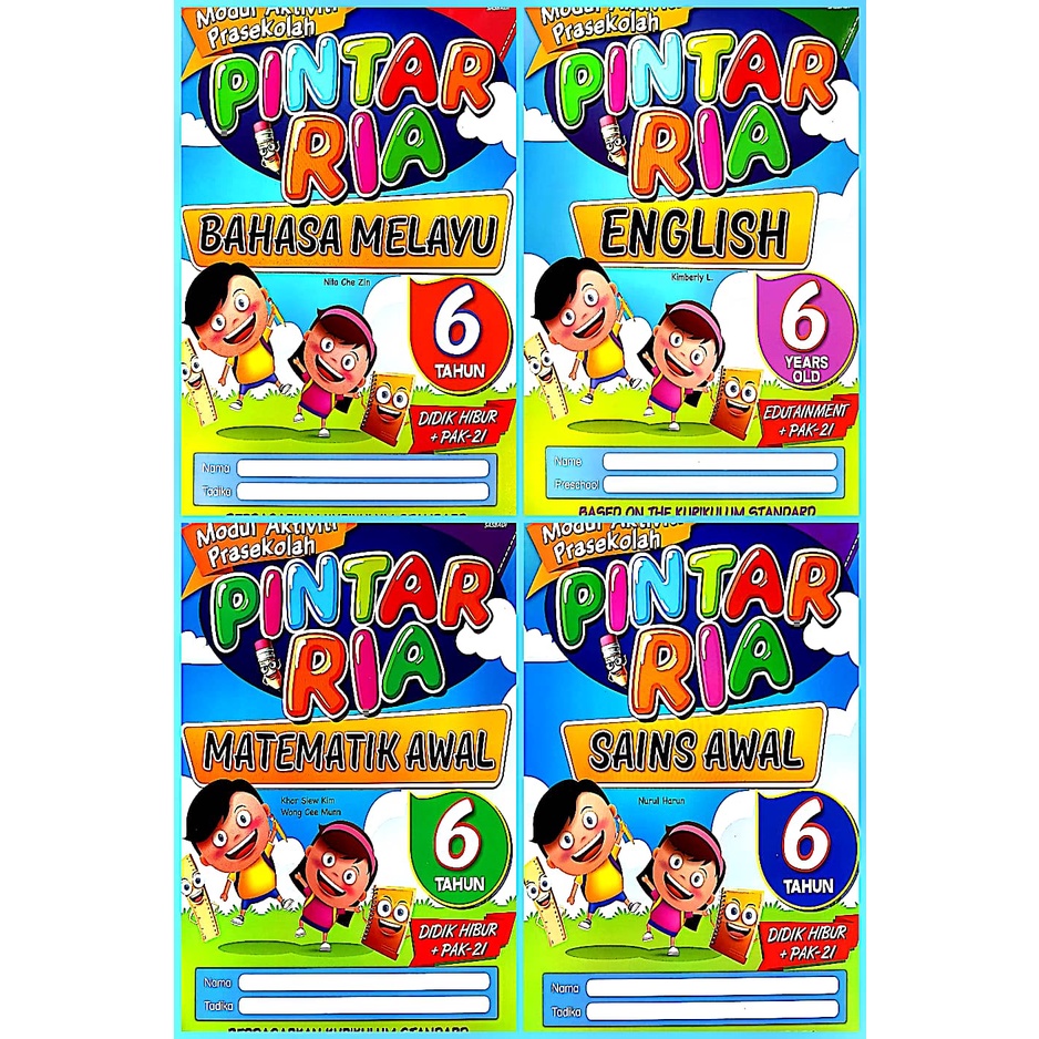 Sasbadi [] Ria Smart Preschool Activity Module 6year Practice Book