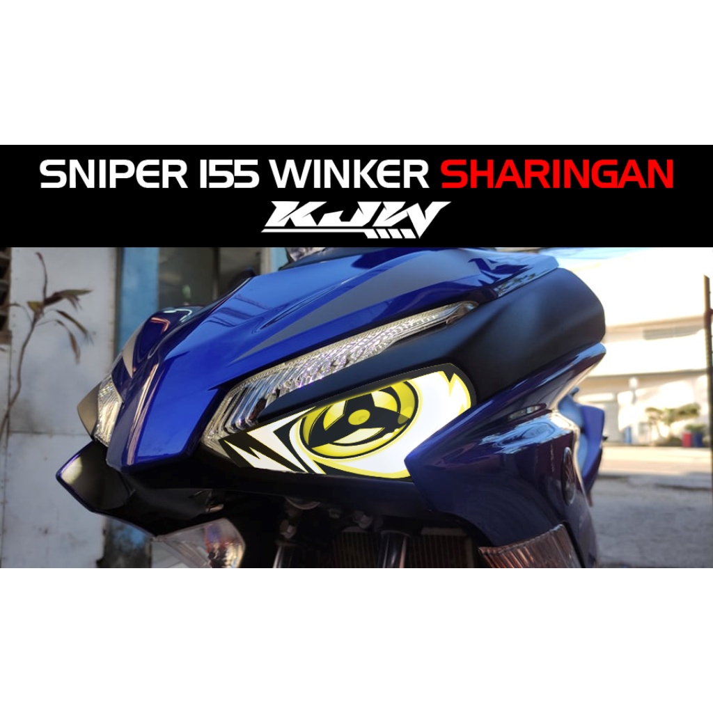Winker For Yamaha Sniper 155 Yellow Sharingan V2 Eyes V2 Designs ...