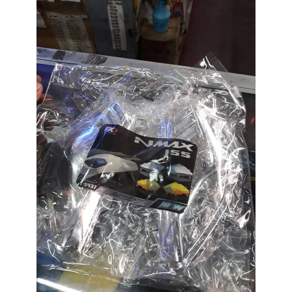 nmax 155 v1 carbon TRI color sidevent side vent WITH LIGHT | Shopee ...