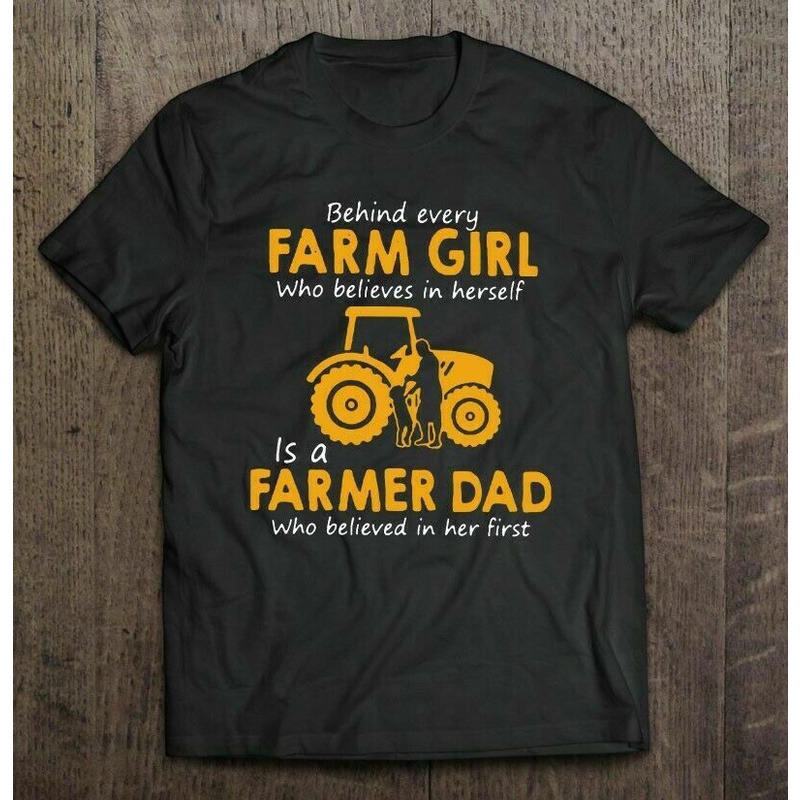 Behind Every Farm Who Believes In Herself Is A Farmer Designs Men Funny ...