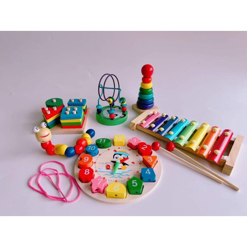 Smart Wooden Toys For Children From 1 Year Old | Shopee Philippines