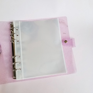 Kpop Jelly Color Clear Photo Album Binder with 25 Sleeves