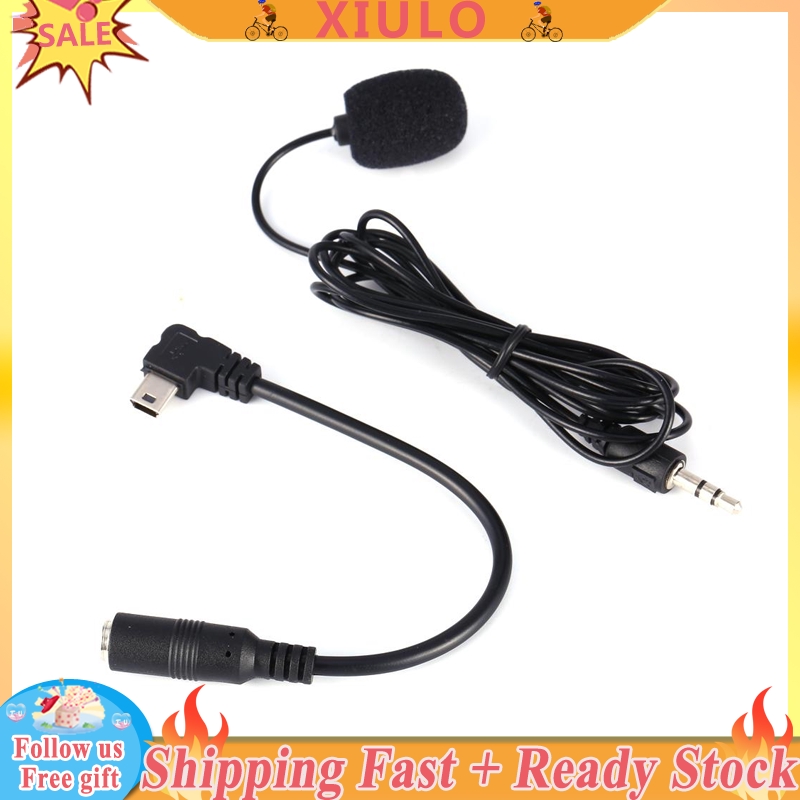 【Hot sale】Black 3.5mm External Microphone Clip On Mic + Adapter Cable ...
