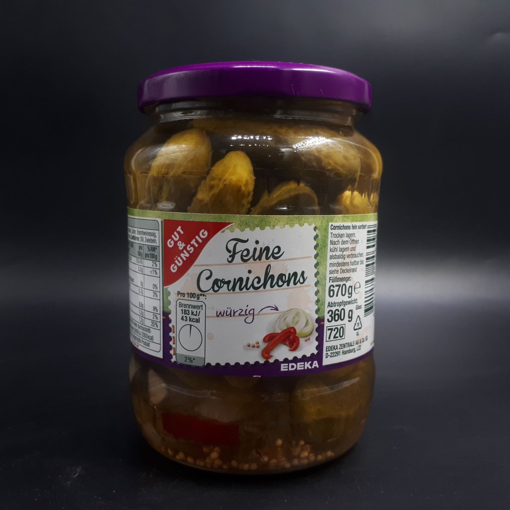 G&G Feine Cornichons / Small Pickled Cucumber 720g Shopee Philippines
