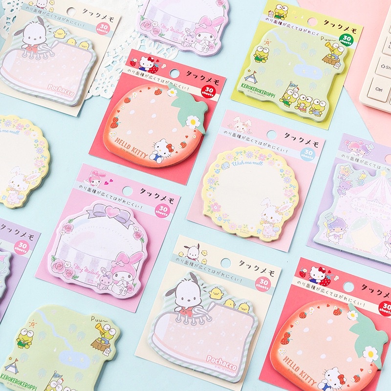Sticky Notes Sanrio Sticky Memos Hello Kitty Melody Characters | Shopee ...
