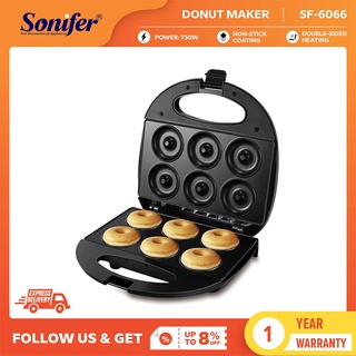 Mini Donut Maker Machine for Kid-Friendly Breakfast, Snacks, Desserts &  More with Non-stick Surface, Makes 7 Doughnuts - Aqua