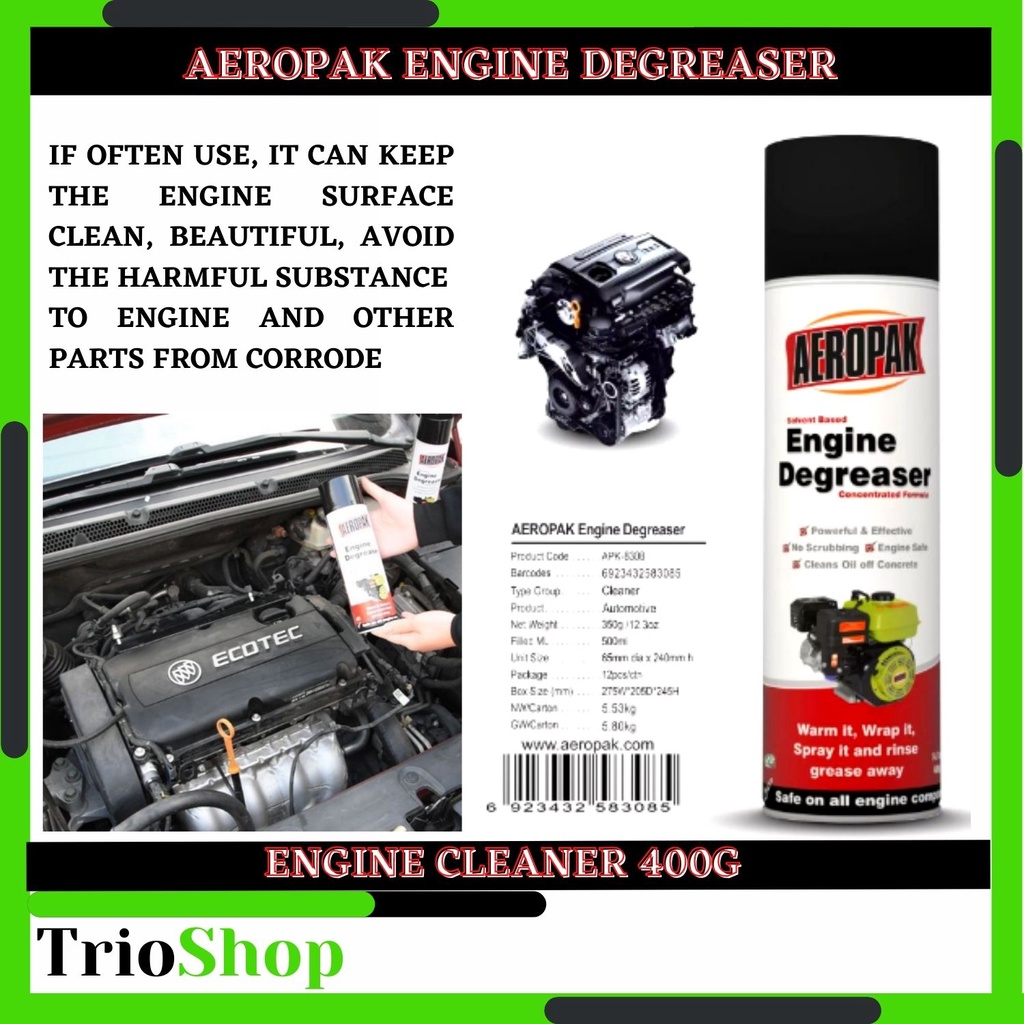 Aeropak Engine Degreaser Engine Cleaner 400g Shopee Philippines