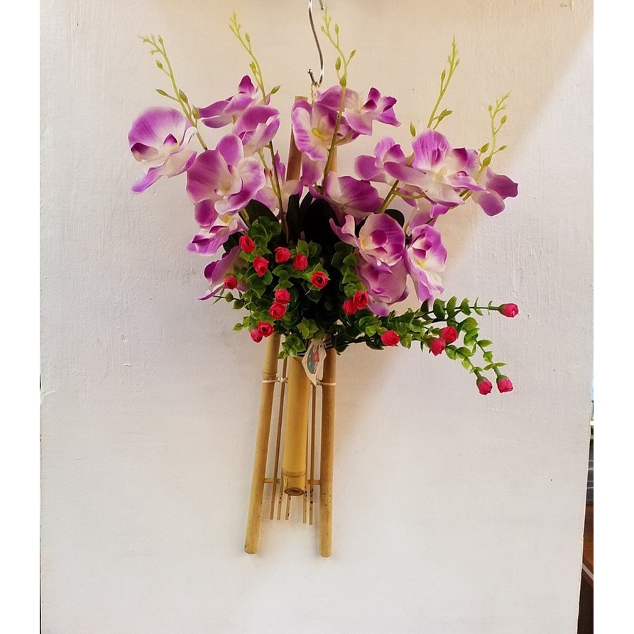 Hanging wall Bamboo flower vase "48cm Shopee Philippines