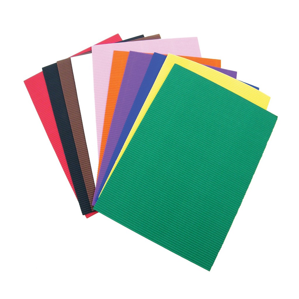 A4 Corrugated Paper Mix Color 10pcs/pkt | Shopee Philippines