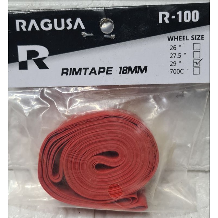 Ragusa R100 Rim Tape Red 2pcs for 26, 27.5, 29 and 700c inch Bikes ...
