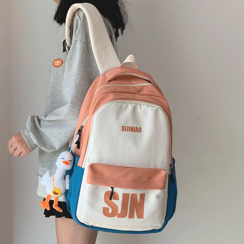 ins Style Schoolbag Female Student Travel Sports Backpack Lightweight ...