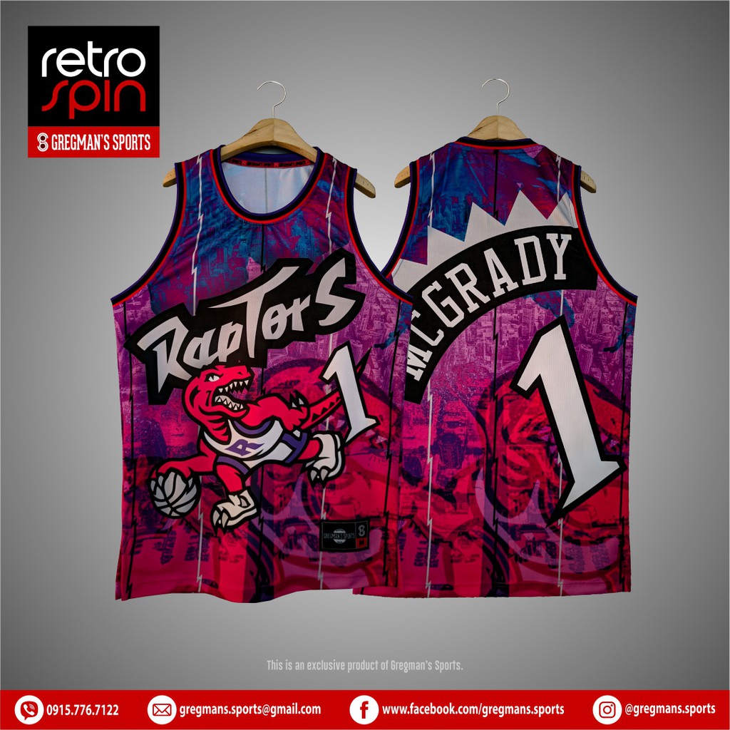 RAPTORS RETRO SPIN / Basketball Jersey / Sublimated Jersey Shopee