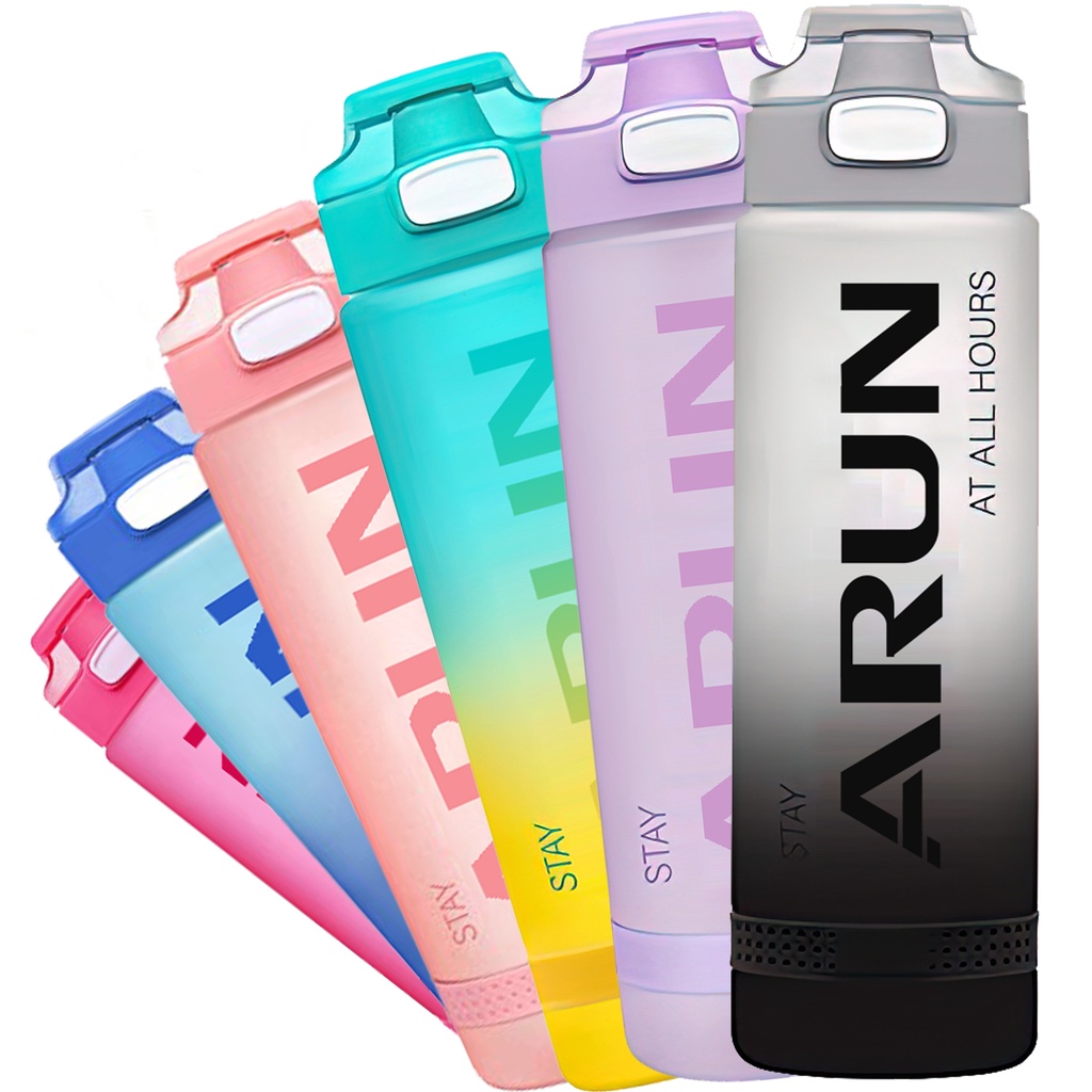 32oz Motivational Water Bottle with Time Marker & Chug Lid, Leakproof ...