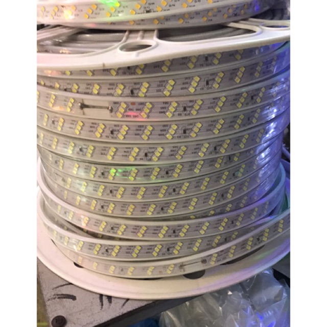 Super bright Led string with 3 rows of bulbs (white and warm yellow ...