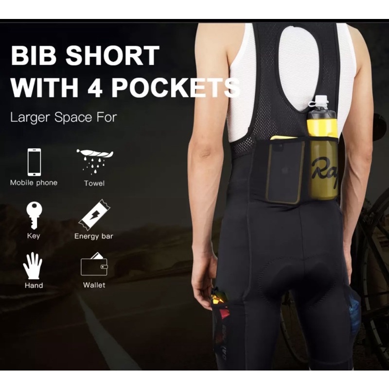 Mtb bib shops shorts with pockets