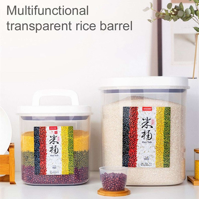 5KG/10KG Rice Storage Bin Airtight Food Container Sealed Storage Tank