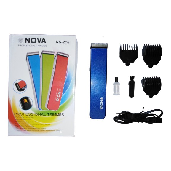 CQW.NO1 NOVA PROFESSIONAL TRIMMER NS-216 Cordless Razor For Men ...