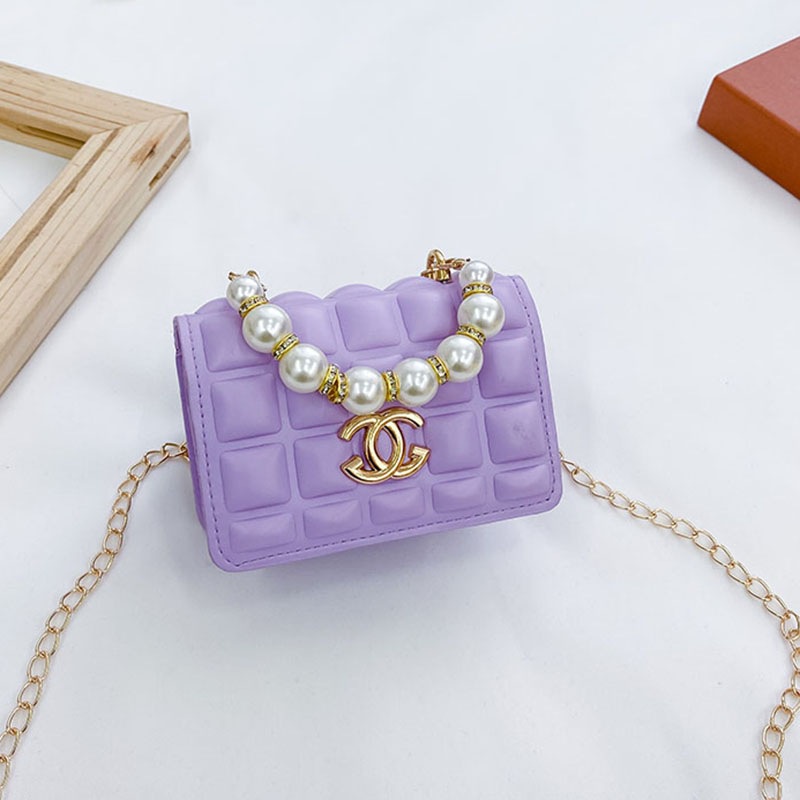 Baby Girls Bags Girl Kids Cute Pearl Portable Design Messenger Bag