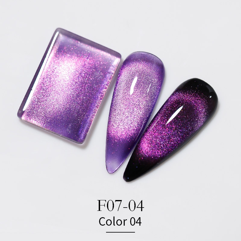 Vendeeni New Colourful Crystal Cat Eye Gel Nail Polish 9D Aurora Cat's