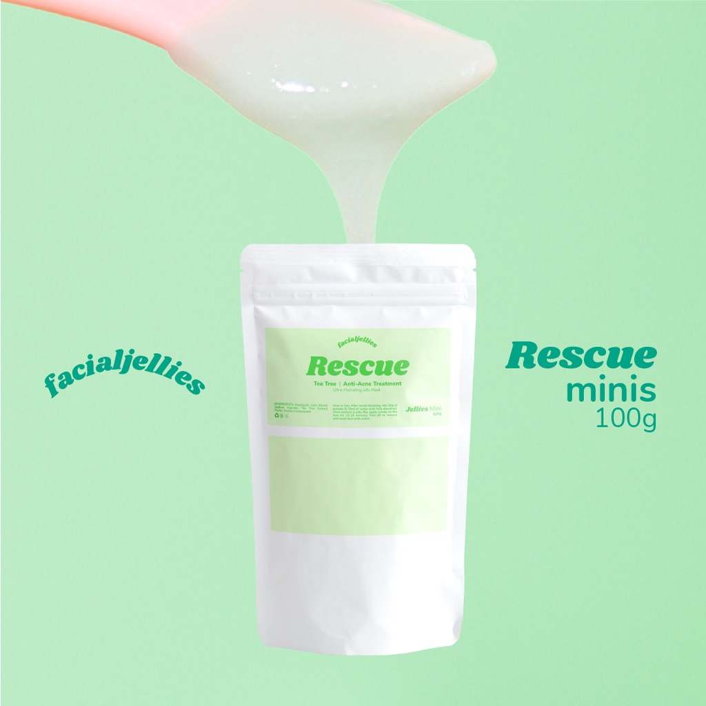 ☃Facial Jellies Minis Rescue Tea Tree AntiAcne Face Mask Powder Jelly