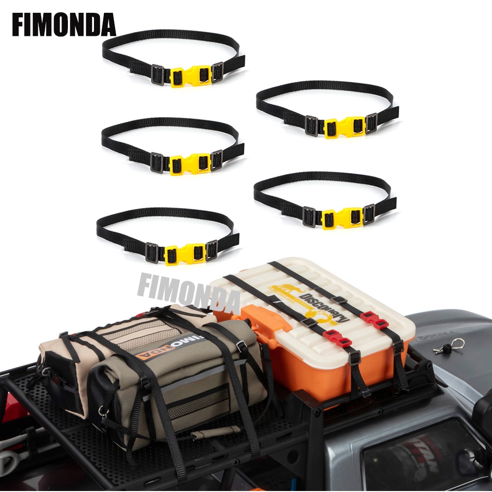 5pcs RC Car Roof Rack Rope/Luggage Cord Straps Buckle 300MM for 1/8 1/ ...