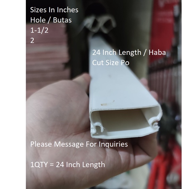 PVC Molding / Moulding 2 x 11/2 Inch (Butas) , Length Is 24 Inches Cut