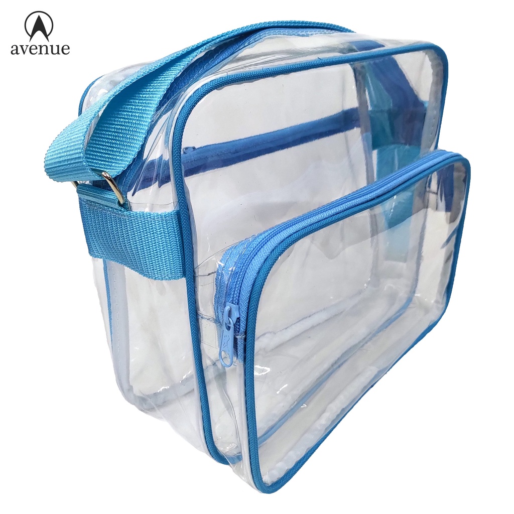 Transparent PVC Clear Sling Bag 514 Shoulder Bag Thick Plastic Bag