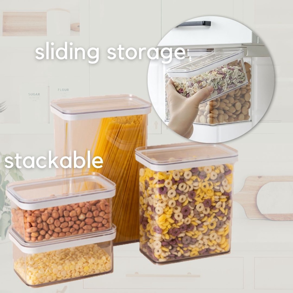 Transparent Airtight Clear Pasta Container Sealed Food Storage ...