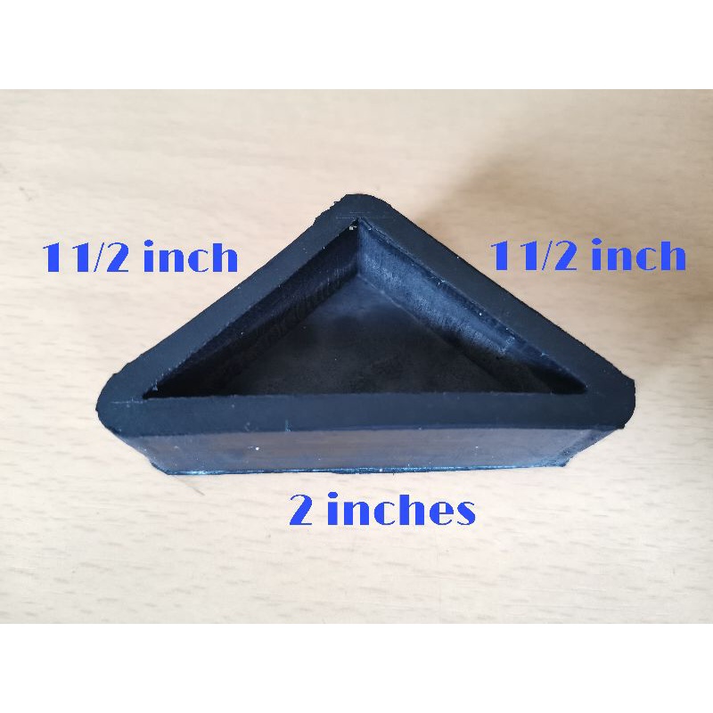 1 1/2 inches TRIANGULAR HEAVY DUTY Rubber Footings | Shopee Philippines