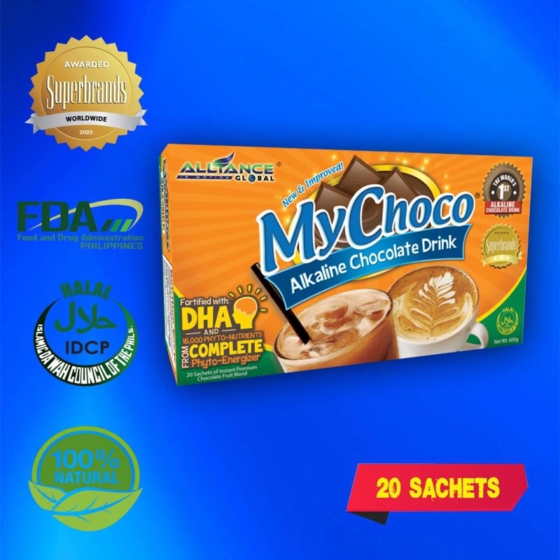 My Choco (Alkaline Chocolate Drink 20 sachets) Shopee Philippines