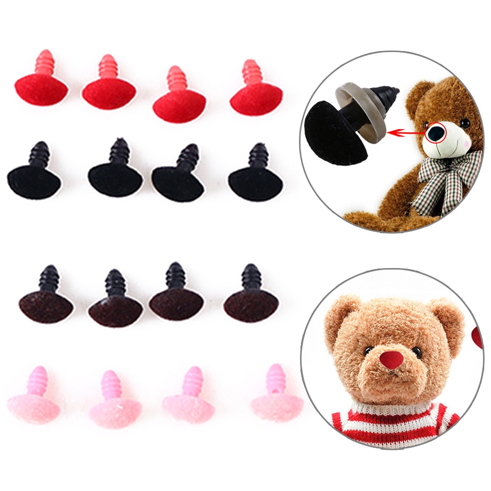 New Plastic Triangle Noses Velvet Noses Buttons Eyes For Diy Bear Toy