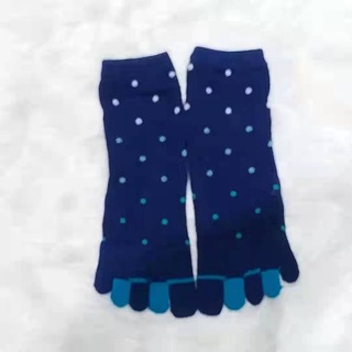 Five Finger Socks For Woman Cotton Street Fashion Striped Novelty Happy ...