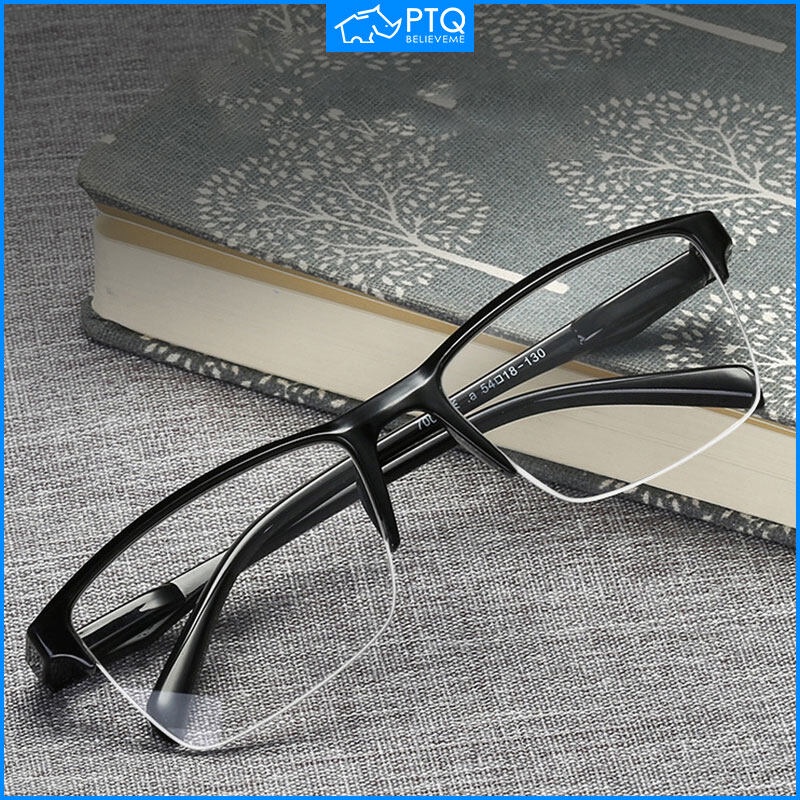 PTQ Reading Glasses Ultralight Resin Square Eyeglasses Half Frame Presbyopic Glasses Men Women 75 400 Degree Glasses Shopee Philippines