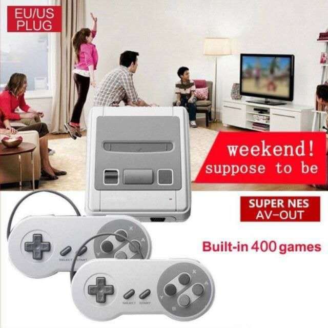SFC Mini Console Machine Dual Battle Family Computer Built-in 400 Games ...