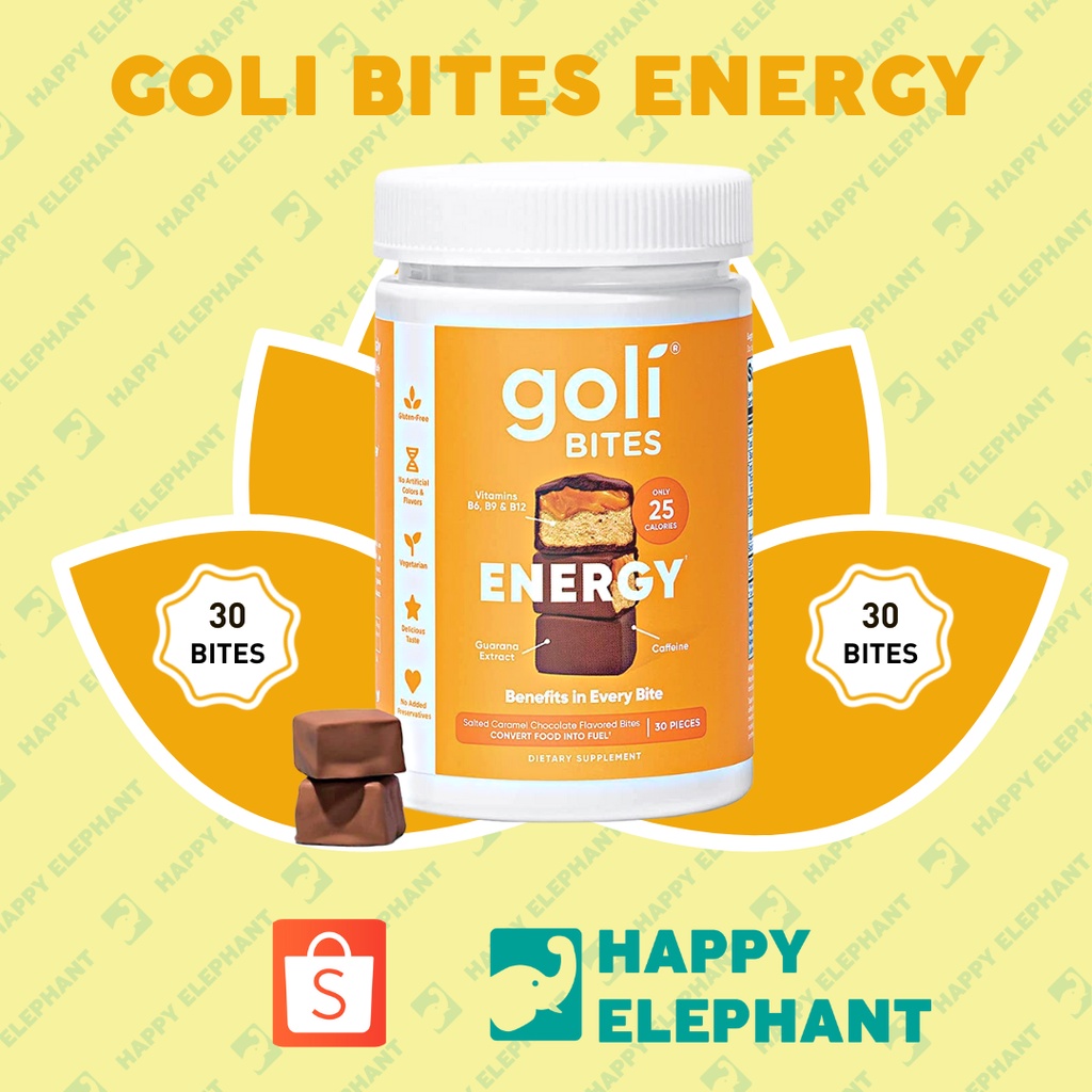 Goli Chocolatey Energy Bites 30 counts USA Shopee Philippines