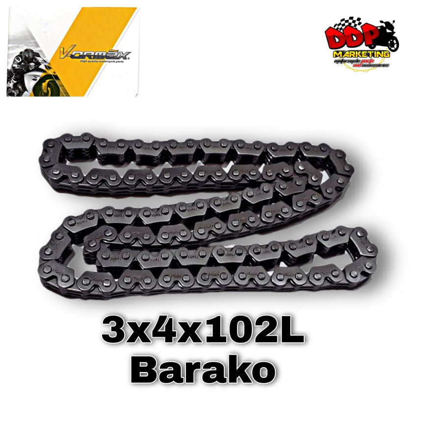 Motorcycle Timing Chain For Barako 3x4 102L | Shopee Philippines