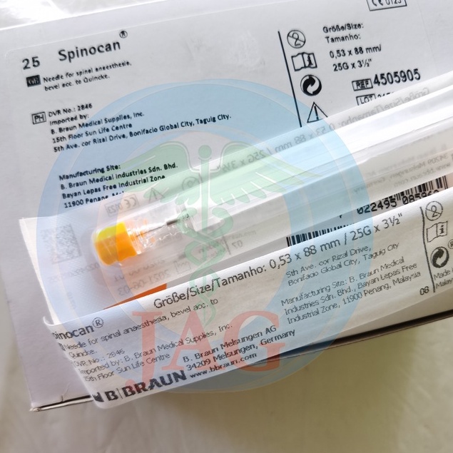 B BRAUN | Spinocan / Spinal Needle G25 | Shopee Philippines